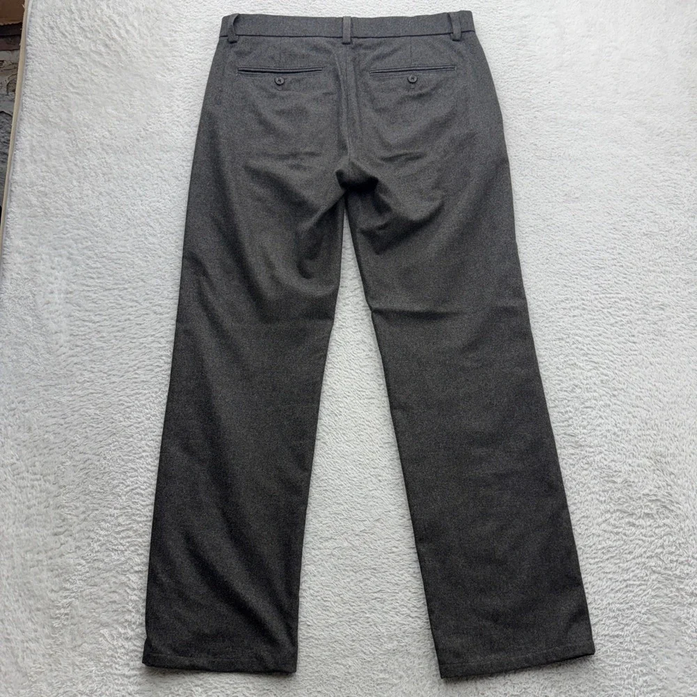 Banana Republic Emerson Pant Men 32x30 Gray Wool Blend Nova Fides Italian Fabric